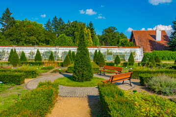 Fototapeta premium Garden at Goluchow palace in poland