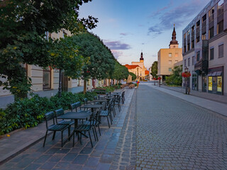 Obraz premium Historical houses in the old town of Trnava, Slovakia