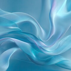Obraz premium Light blue flowing fabric (1)