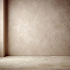 Empty beige room with textured wall (3)