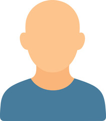 Flat Design Blank Avatar Profile Graphic Character Shape Icon Symbol