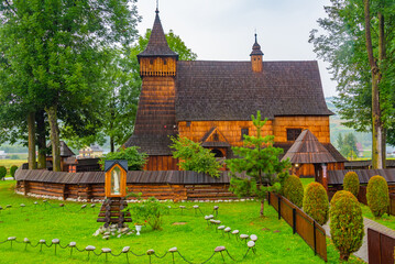 Naklejka premium Church of St. Michael the Archangel at Debno, Poland