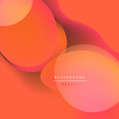 Abstract fluid shapes, warm orange hues, gradient background. Modern design elements create soft visual texture.