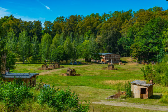 Summer day at Boyen fortress in Gizycko, Poland