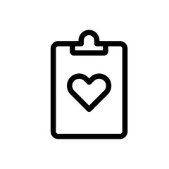 Mental Health Record Line Icon of Mental Health Awareness Tech Icon Set