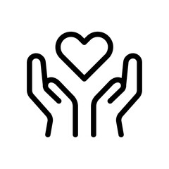 Obraz premium Care Support Line Icon of Healthcare Service Icon Set