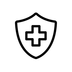 Obraz premium Health Insurance Line Icon of Healthcare Service Icon Set