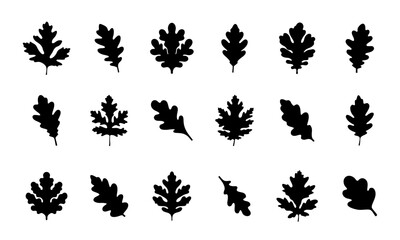 Autumn Leaf Silhouette Vector Illustration