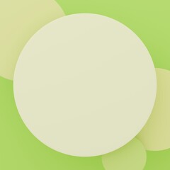 3D背景素材_丸_緑