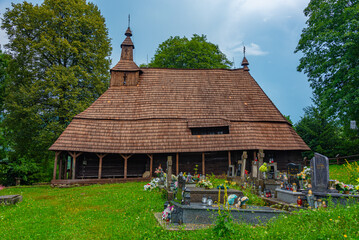 Fototapeta premium Church of St. Archangel Michael at Topola, Slovakia