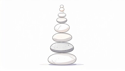 Zen pebbles balance. Spa and healthcare concept.
