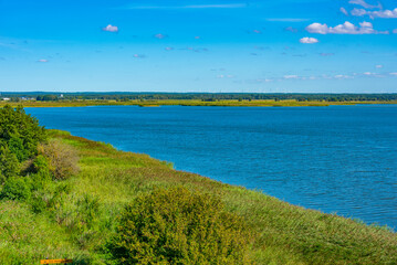 Leba lake in Slowinski national park in Poland