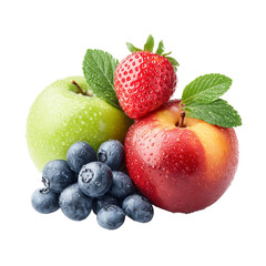 blueberries and strawberries