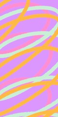 Bold Curve Brush Stroke, Isolated Background. Free Hand-drawn Line Art Design