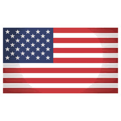 Naklejka premium united states flag