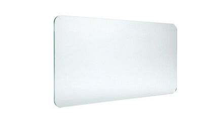 Minimalist Whiteboard on Black Background with Sleek, Rounded Edges, Clean and Modern Aesthetic Appeal