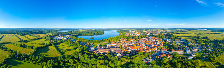 Panorama view of Trebon, Czech republic