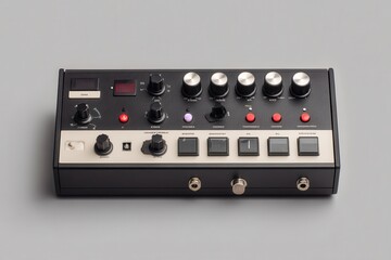 Vintage audio equipment with knobs and switches for sound manipulation and creative music production