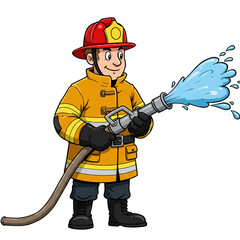 firefighter illustration