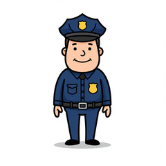 police officer illustration 