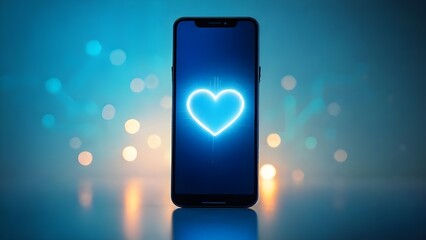 mobile phone with icons