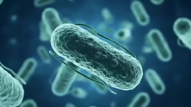 Microscopic Bacteria Colony.