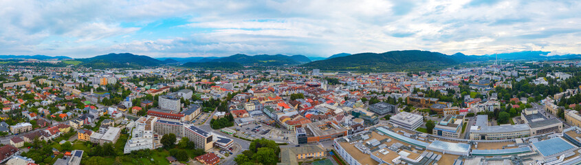 Fototapeta premium Panorama view of Zilina in Slovakia