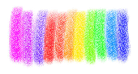 Abstract Colored Pencil Texture in Rainbow Shades