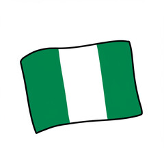 nigeria flag illustration 