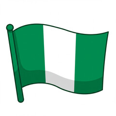 nigeria flag illustration 