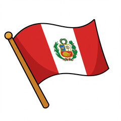 Peru Flag illustration 