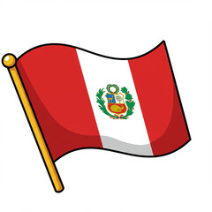 Peru Flag illustration 