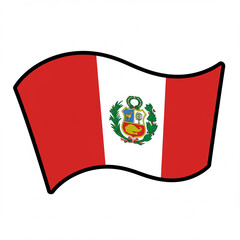 Peru Flag illustration 