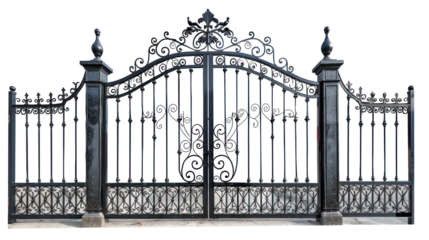 Metal Gate isolate on transparency background