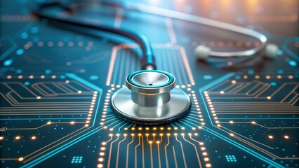 Cybersecurity in telemedicine digital health network data privacy encryption medical secure flow with calm focus