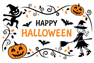 Happy Halloween Printable Banner Design
