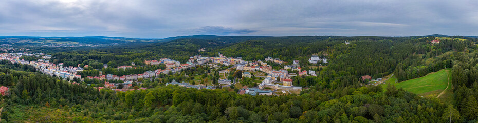 Fototapeta premium Aerial view of Marianske Lazne in Czech republic