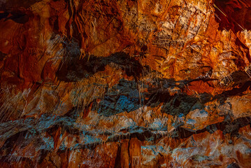 Ochtinska aragonite cave in Slovakia