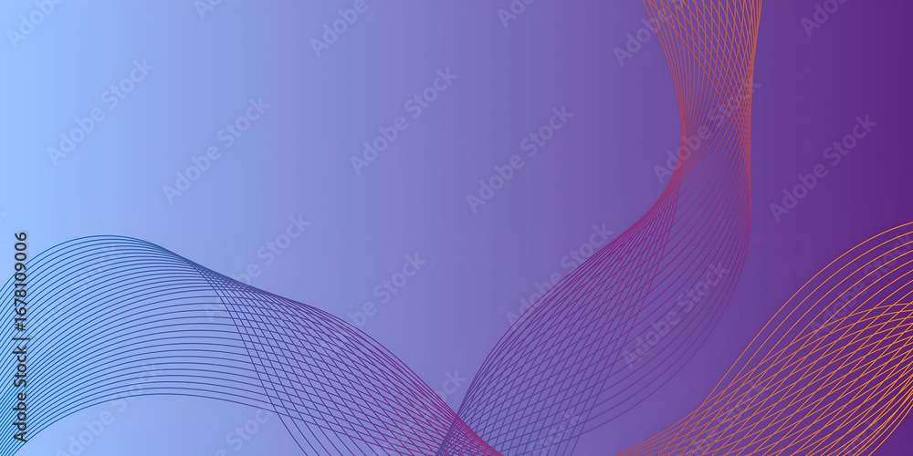 Poster abstract background with wavy lines. vector illustration for your design.