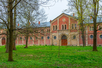 Stables at Pszczyna castle park in Poland