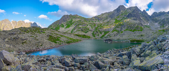 Great Zabie pleso Mengusovske at High Tatras national park in Sl © dudlajzov