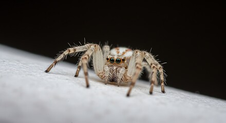 Jumping Spider Macro: Intricate Details of Arachnid Portrait