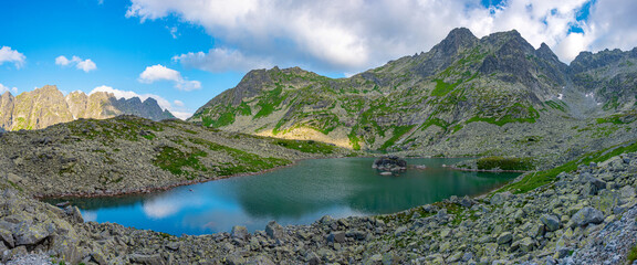 Great Zabie pleso Mengusovske at High Tatras national park in Slovakia © dudlajzov