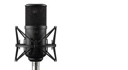 Studio Condenser Microphone Isolated on White