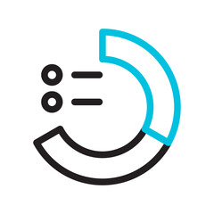Conversion Analysis Line Icon for SEO and Analytics Icon Set