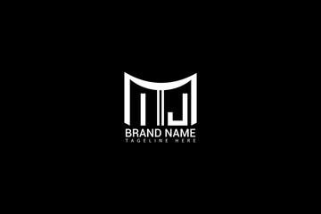 IJ Letter Logo Design Modern Minimal Monogram Branding Template Creative Business Identity