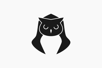 An illustration of an owl wizard