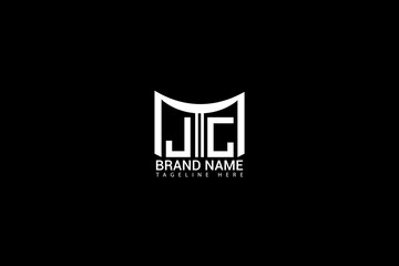 Minimal JG Letter Logo Design Modern Monogram Branding & Business Identity