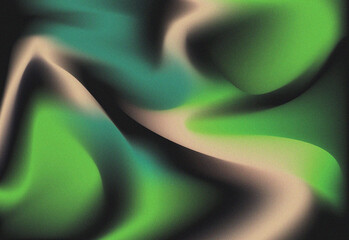 Abstract Color Flow with Beige, Green, and Purple Tones