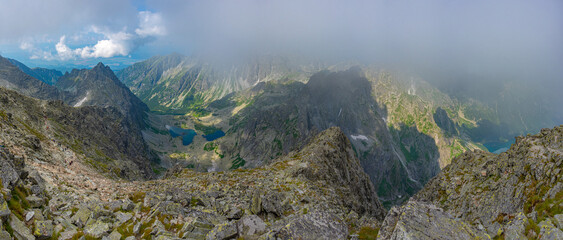 Panorama view of High Tatras from Rysy peak © dudlajzov